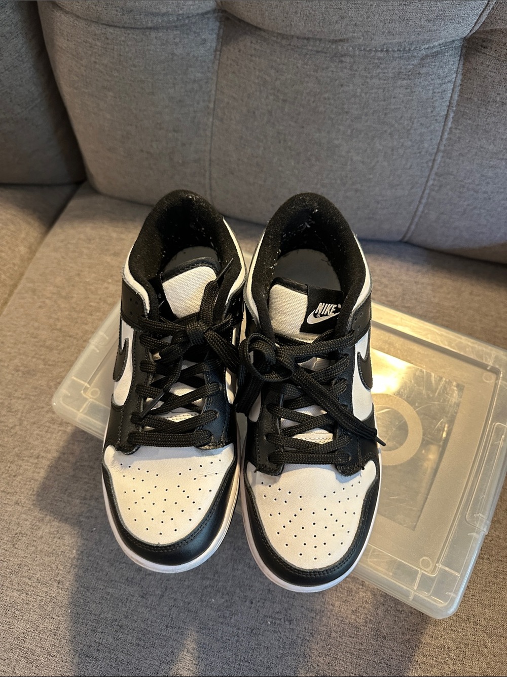 Nike Black and White Low-Top Sneakers